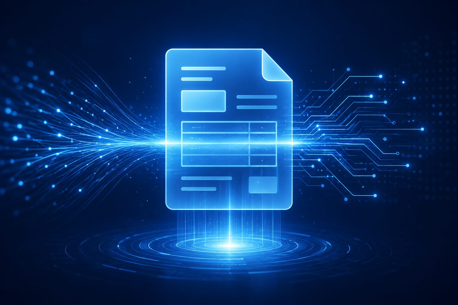 AIファクタリングが請求書データを自動解析する仕組みのイメージ